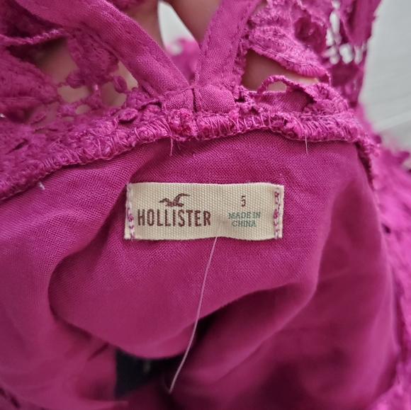 NWT HOLLISTER Crochet Lace Dress Size 5 - Picture 8 of 8